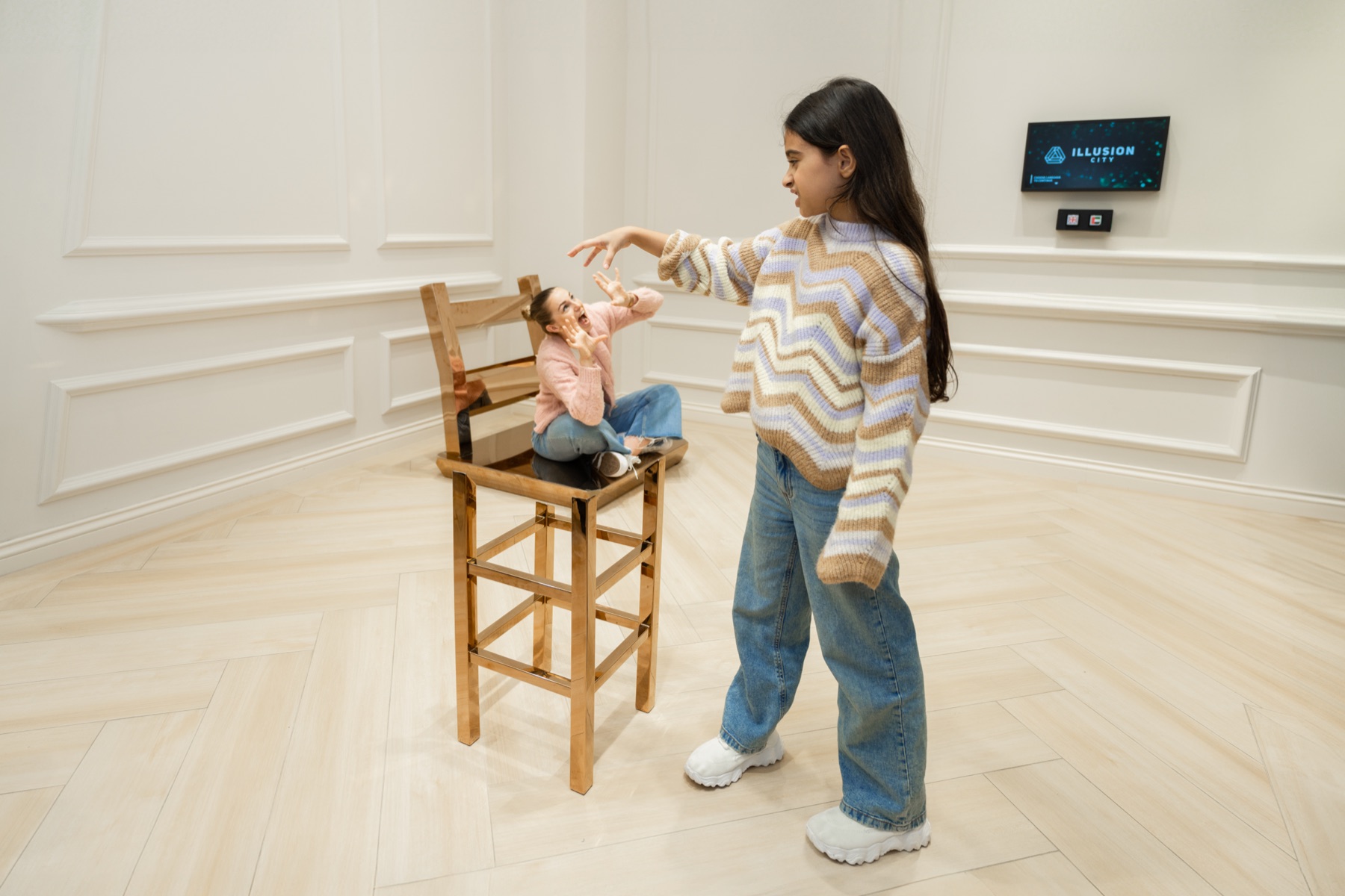 Installation interactive mystère et émerveillement à illusion Nice