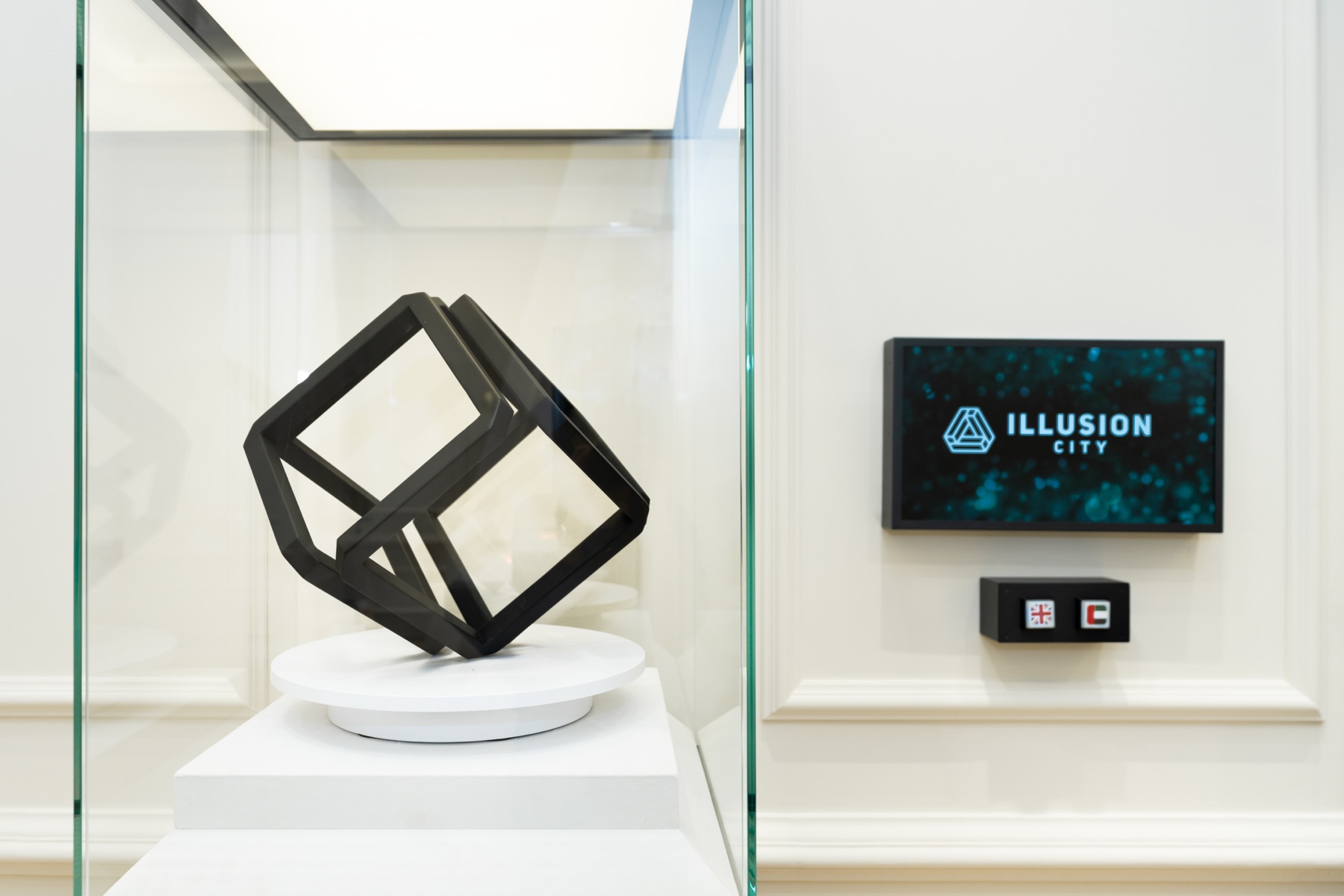 Exposition unique de la salle renversée à illusion Nice